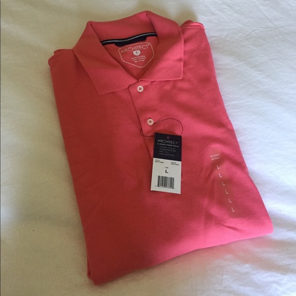 architect Other - NWT Architect L coral salmon Nantucket red polo