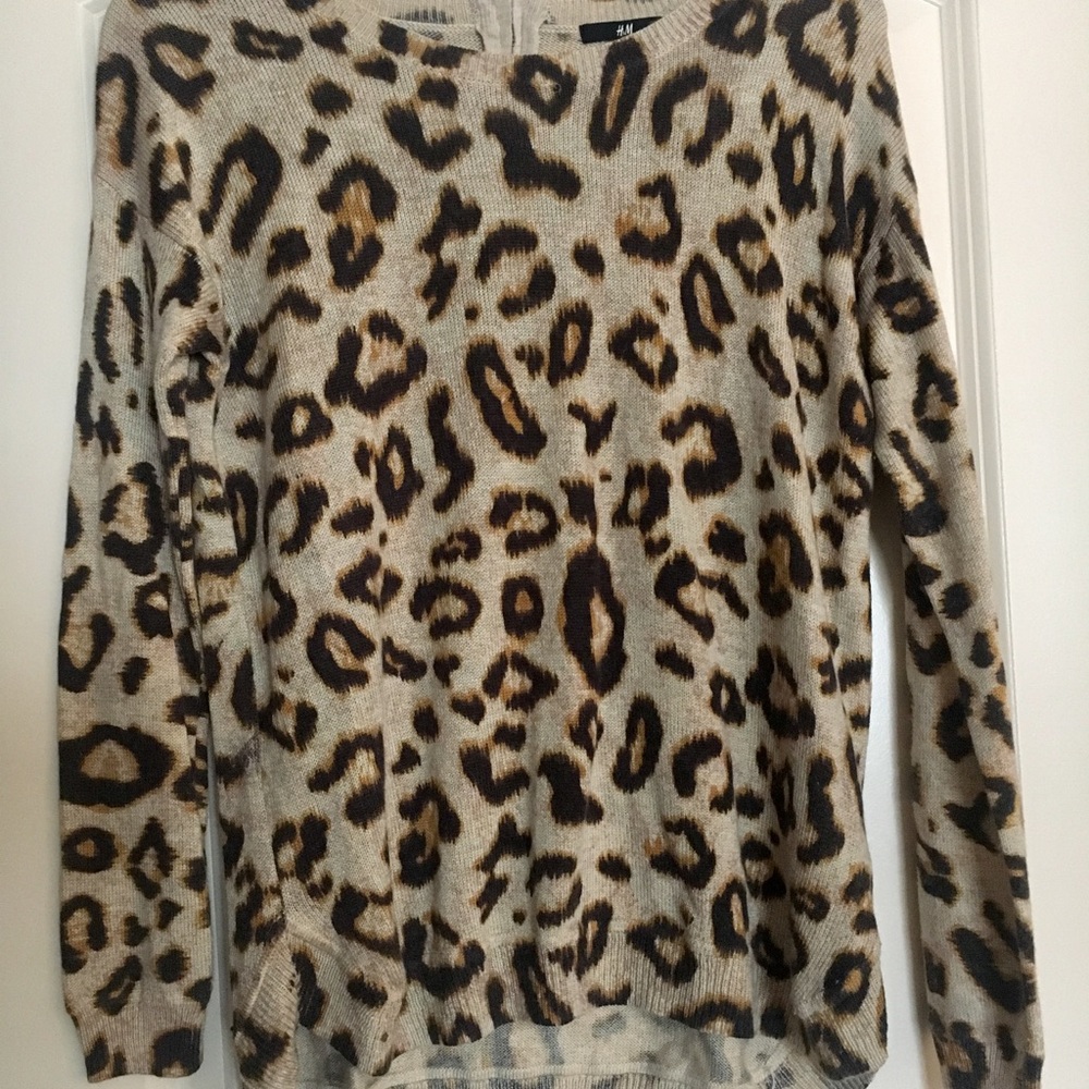 H&M Cheetah Sweater