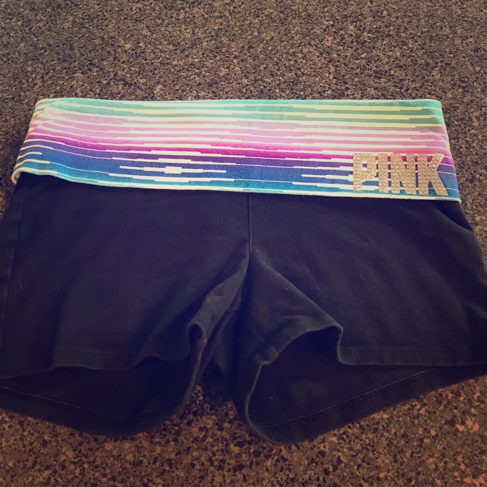 VS Pink Yoga Shorts Size M