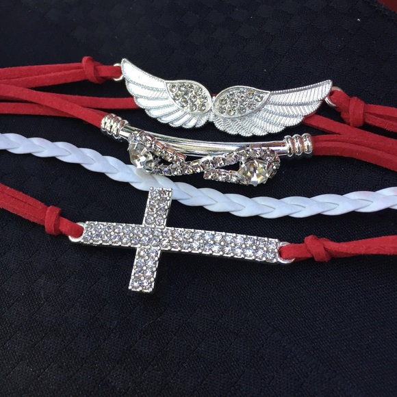 Bracelets❣️Bling and Leather Beauty❣️ - Picture 3 of 4