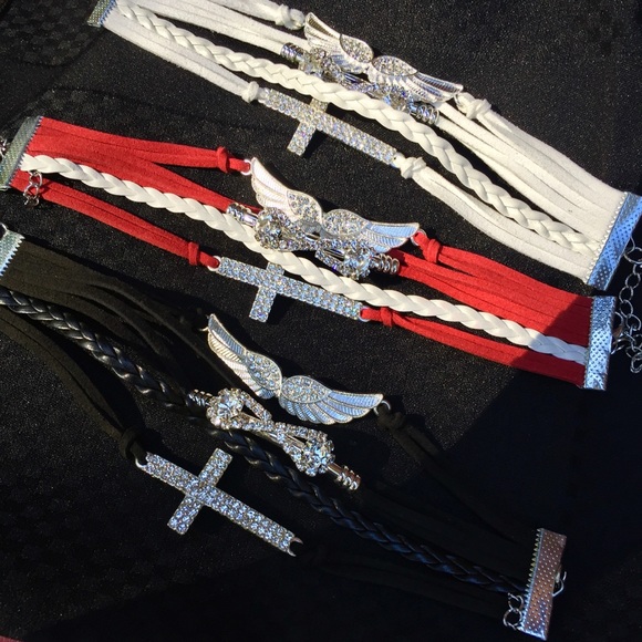 Bracelets❣️Bling and Leather Beauty❣️ - Picture 1 of 4