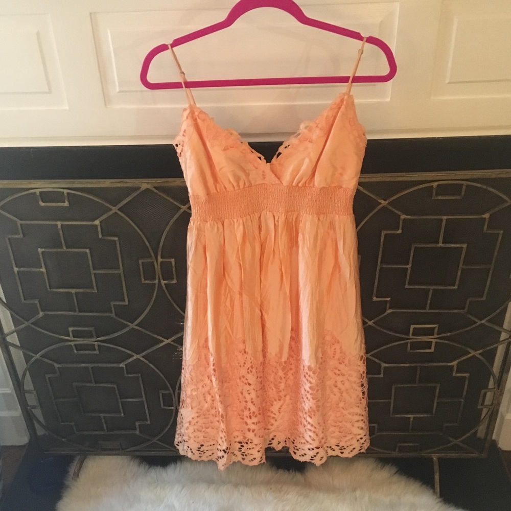 Beautiful BCBG laser cut dress M