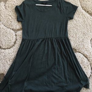 green t shirt dress