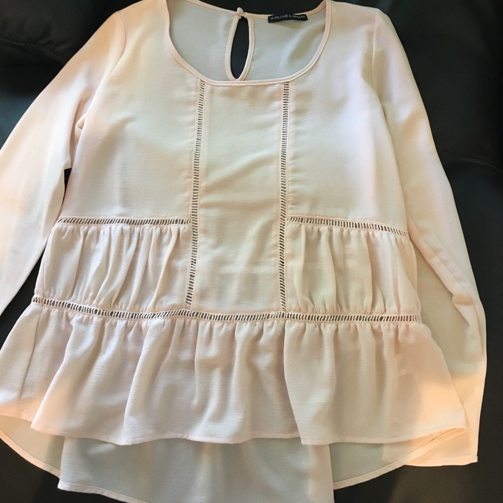 High/ low top! Pale pink