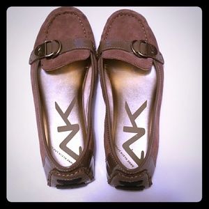Anne Klein Sport  8M Leather/Suede Flats