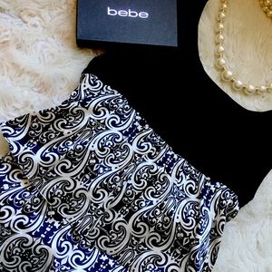 BEBE SILK layered dress