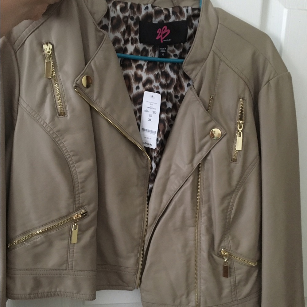 Bebe faux leather jacket