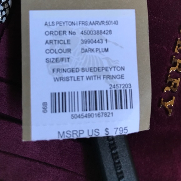 NWT Burberry fringed suede crossbody bag - Picture 7 of 7