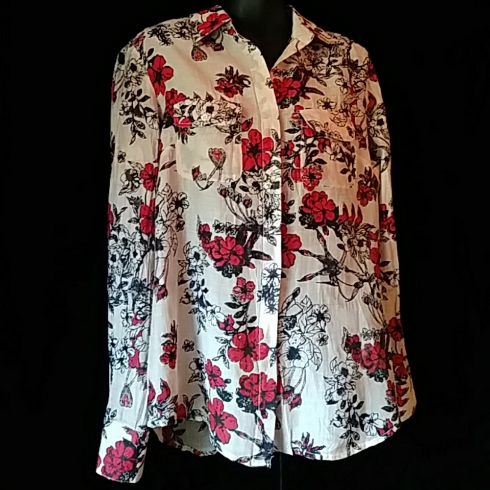 Cleo flowered blouse - size M