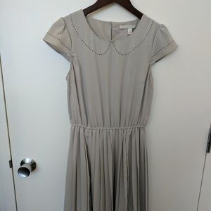 Gray Retro Fit & Flare Dress