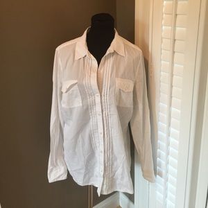 BANANA REPUBLIC WHITE COTTON SHIRT XL