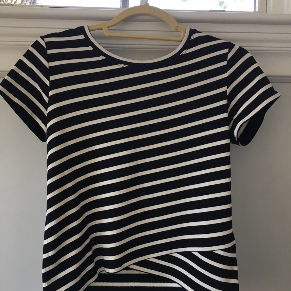 Cabi- Striped crop top