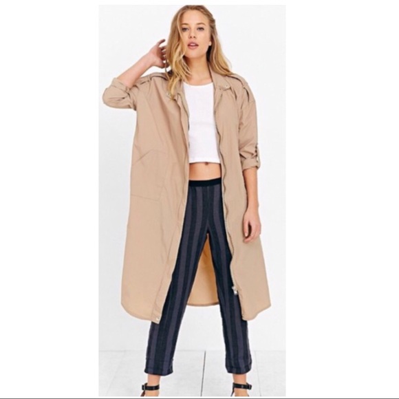 UNIF Jackets & Blazers - UNIF x Urban Outfitters Khaki Trench Coat