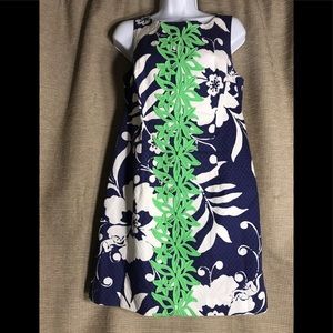 NWOT Lilly Pulitzer Shift Dress In Navy and Green