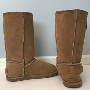 Fuzzy Tan Boots