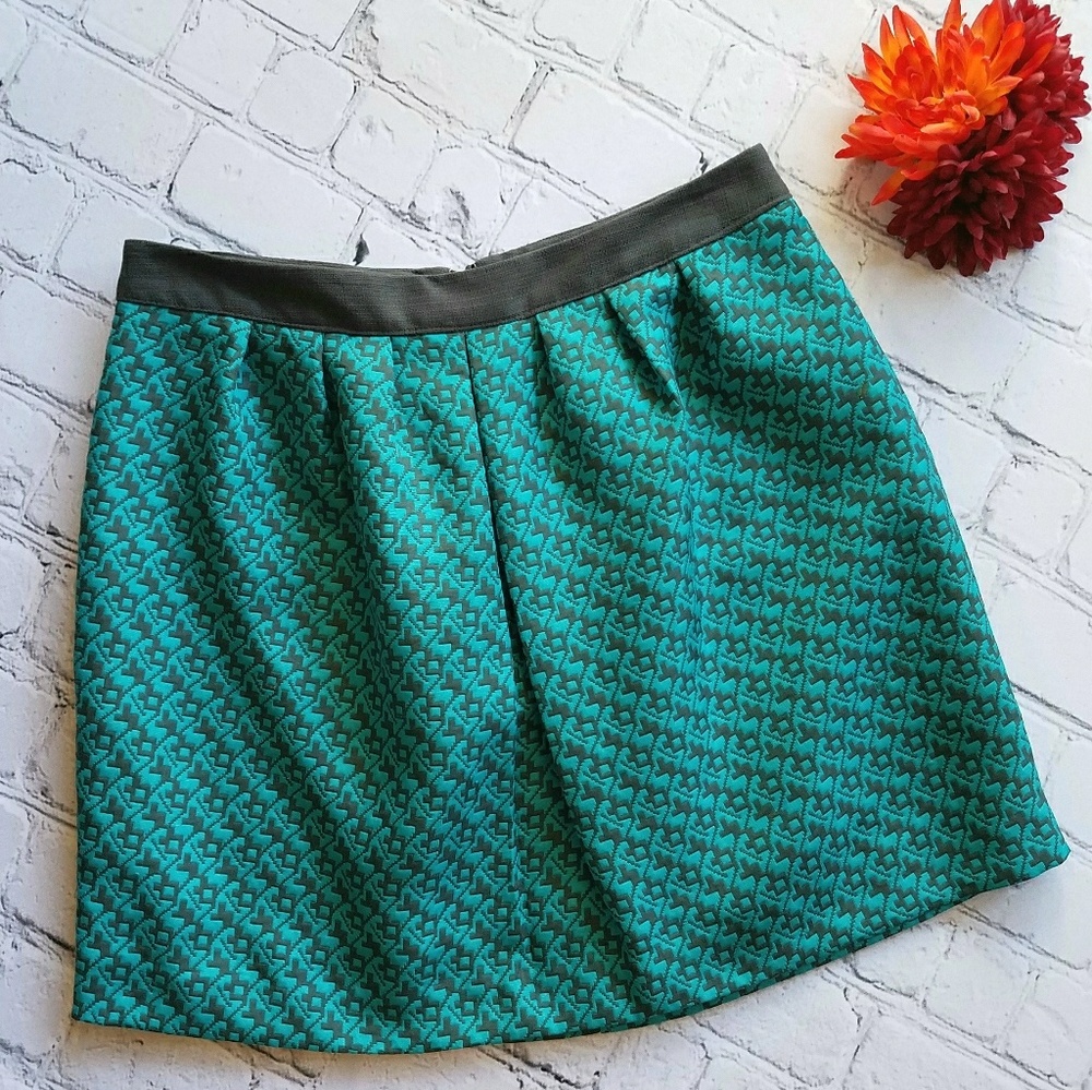 Mossimo Women's Teal & Black Skirt Sz XS