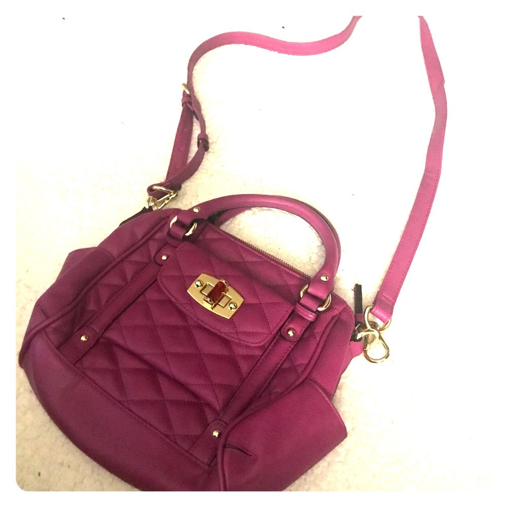 Quilted Purple Merona Crossbody Bag
