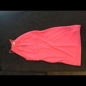 Guess pink keyhole dress
