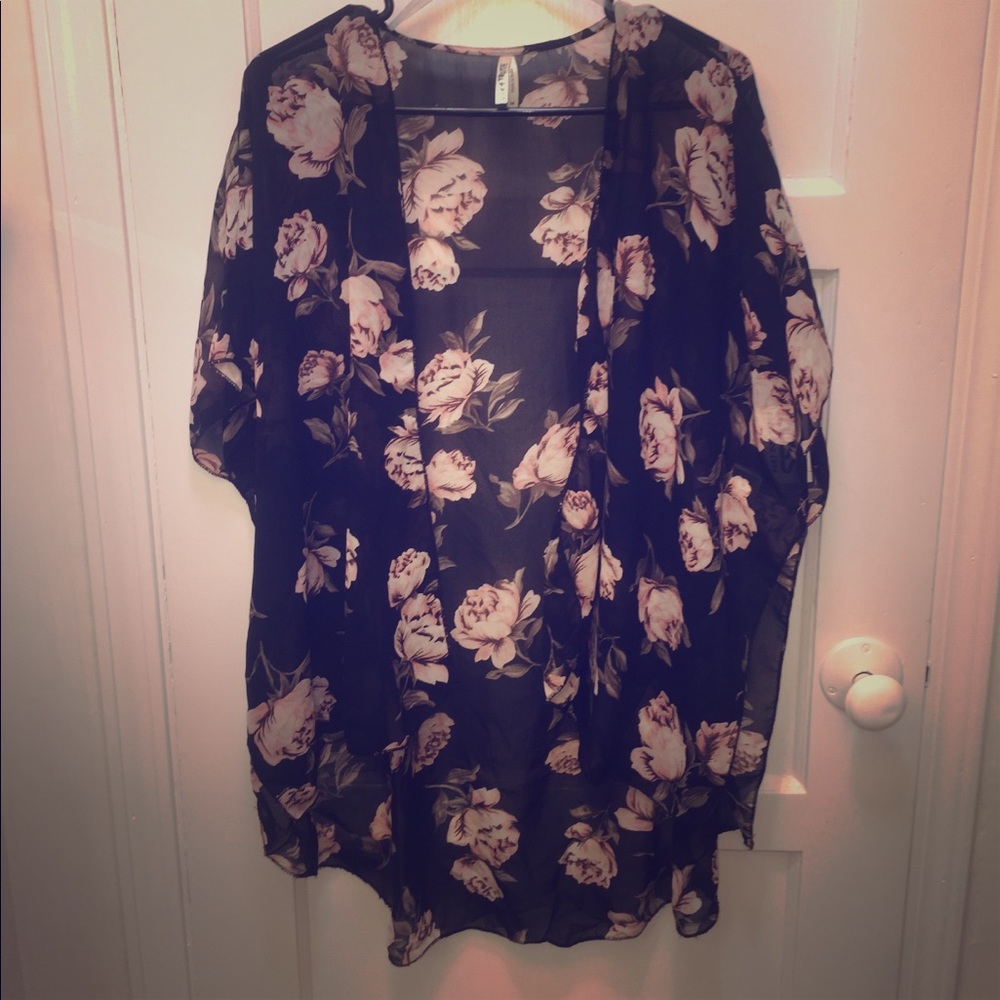 Pink Rose Kimono