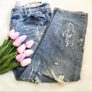 Abercrombie & Fitch Destroyed Boot Cut Jeans Abercrombie & Fitch Destroyed Boot Cut Jeans
