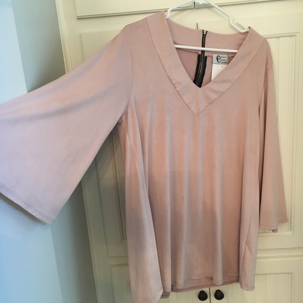 Light pink long sleeve tunic