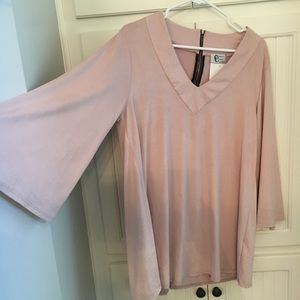 Light pink long sleeve tunic