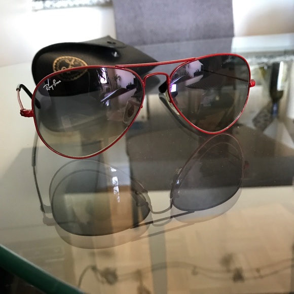 Ray-Ban Accessories - Move Out Sale. NWOT metal red frame RayBan Aviator