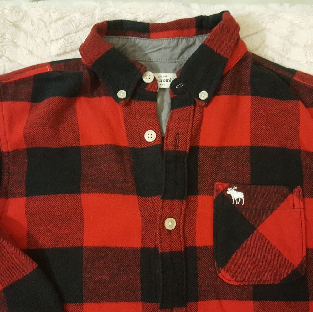 Abercrombie Kids boy flannel shirt