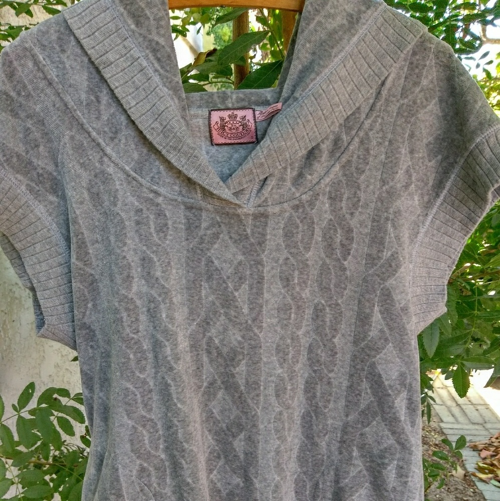 Juicy Couture short sleeve hooded sweater
