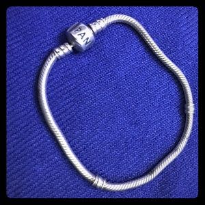 Authentic Pandora Iconic Silver Charm Bracelet!
