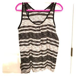 Black and white summer tank