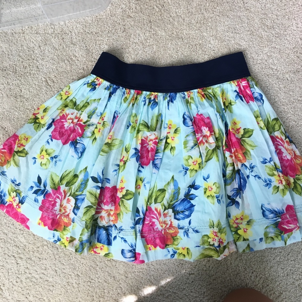 a&f floral skirt