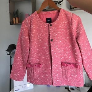 Gap Kids Girls Suit Style Shimmer Tweed Jacket