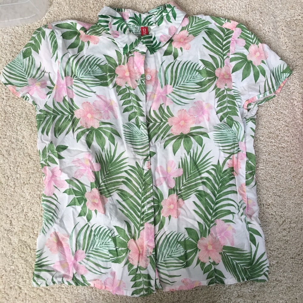 button up floral shirt