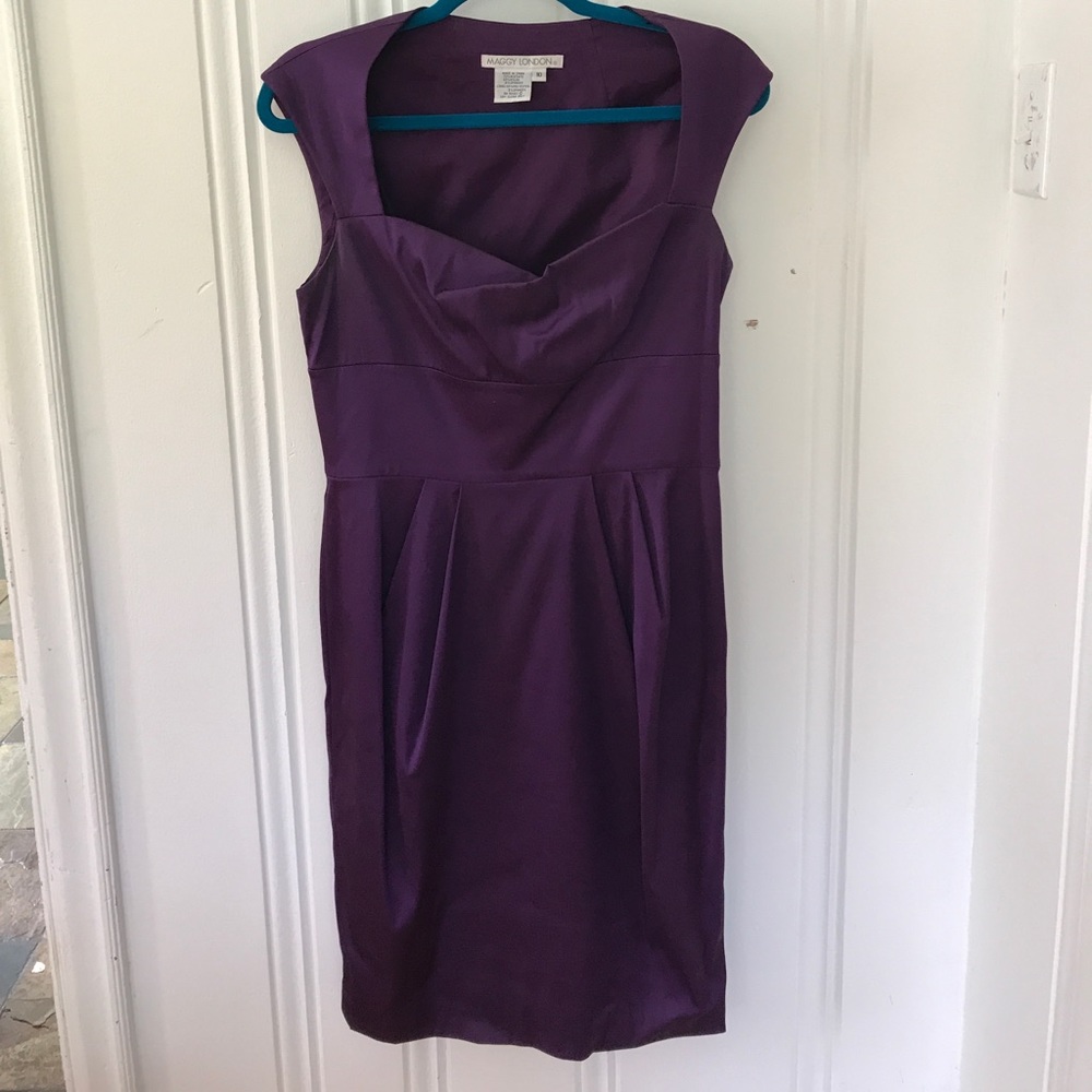 Purple cocktail dress
