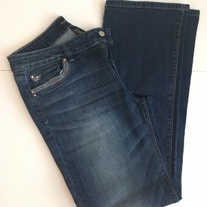 WHBM Bootleg Jeans with jeweled detail