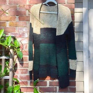 Free People color block cardigan