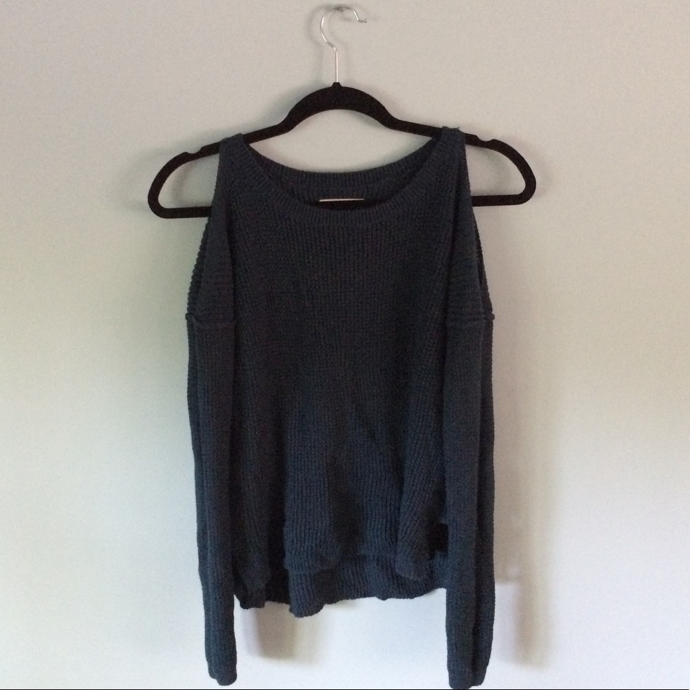 cold shoulder Hollister sweater