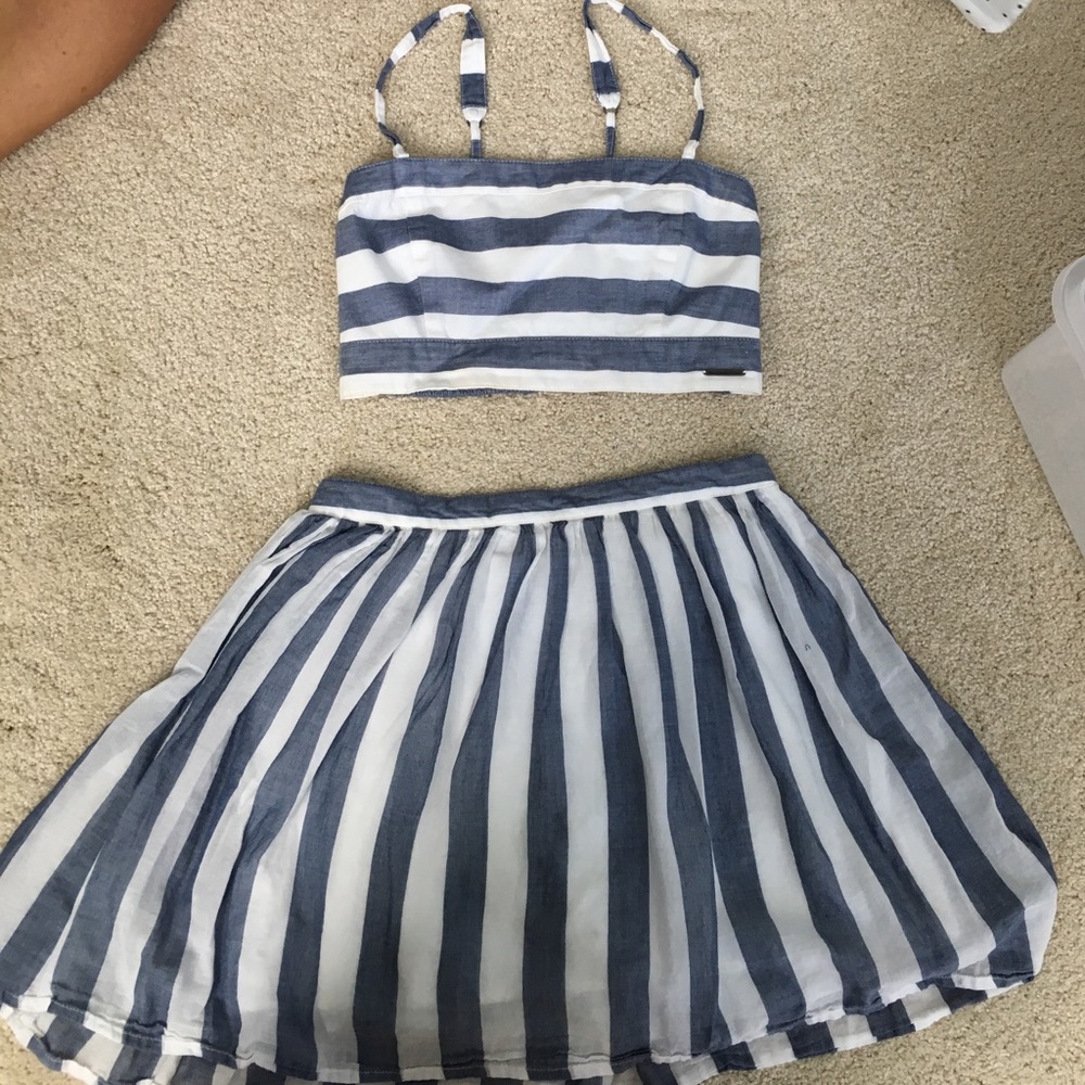 a&f skirt and top set