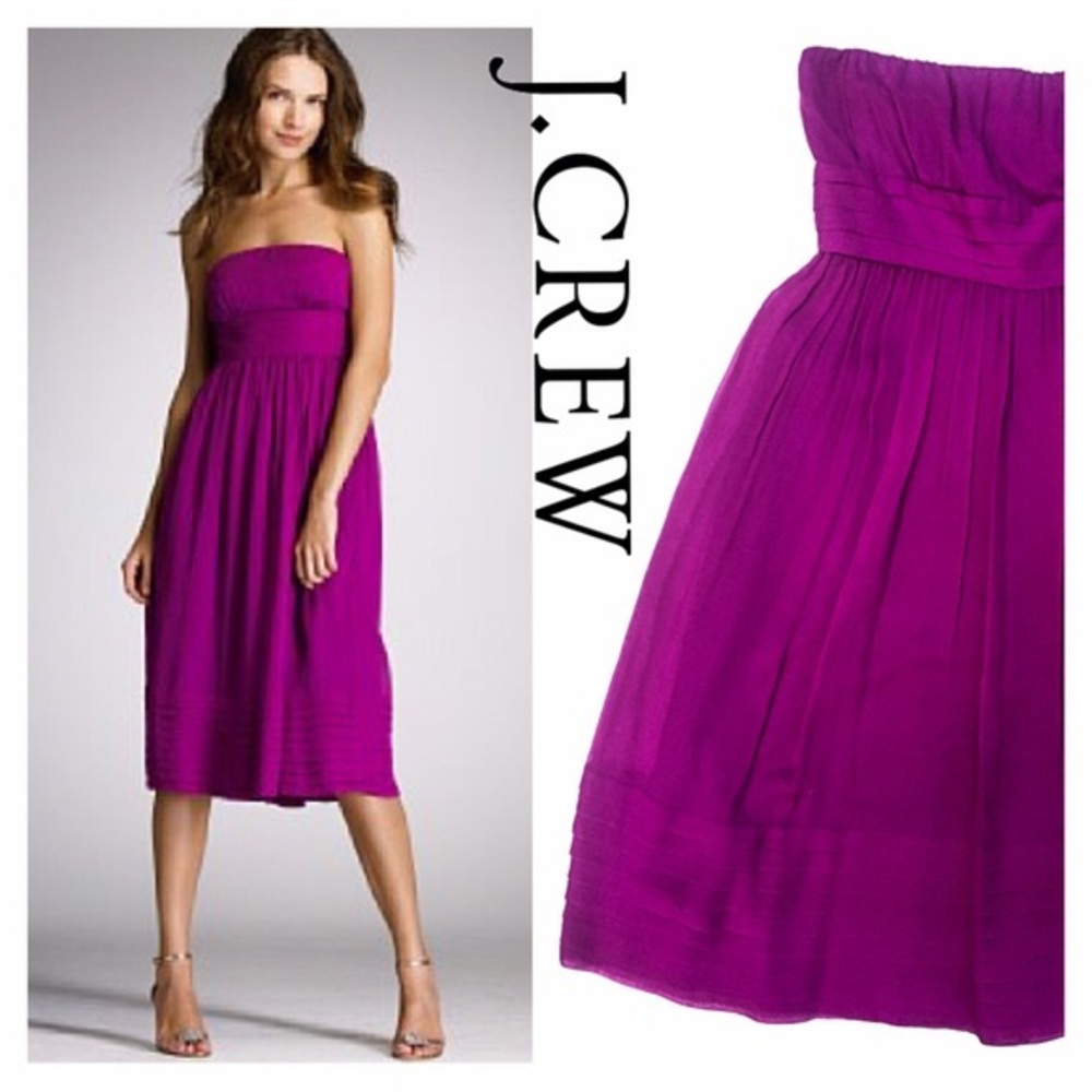 J. Crew Juliet Dress in silk chiffon