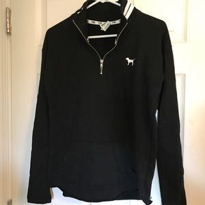 Black PINK VS Quarter Zip Pullover