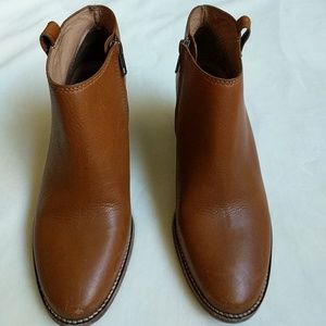 Madewell Billie saddle leather booties 7.5