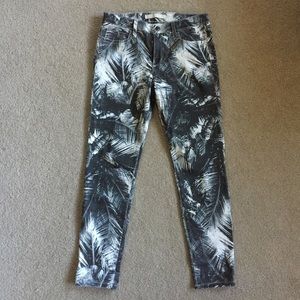 Joe's Jeans Printed High Water Skinny Jeans