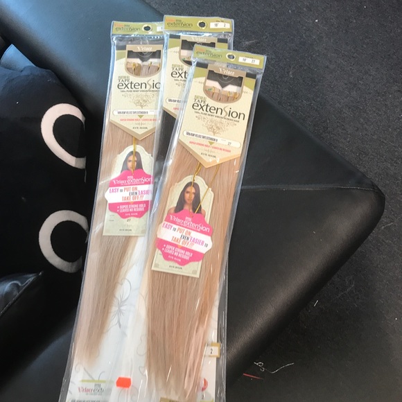 #Tapein hair extensions Remy hair main image 5