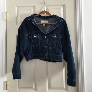 Pilcro Cropped Denim Jacket