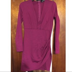 Purple plunge lulus dress