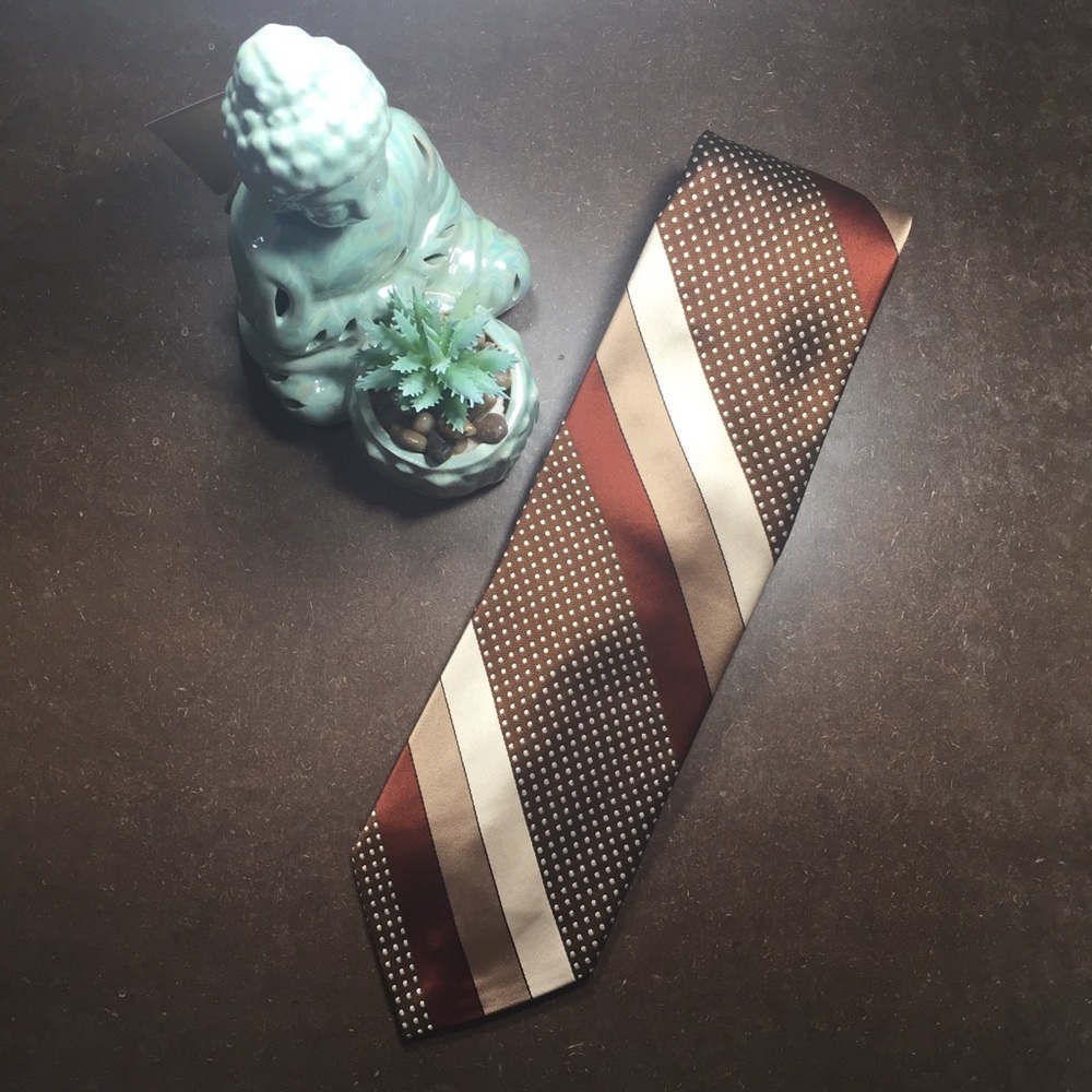 Mr. John Vintage Polyester Tie 53" X 4.25"