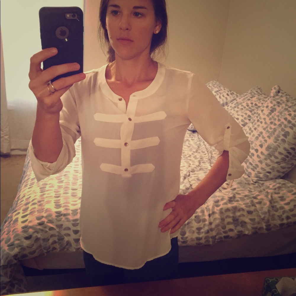 Banana republic polyester blouse