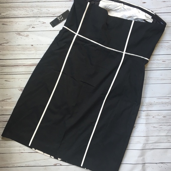 🆕 SALE! NY&Co. Strapless Dress Black - Picture 2 of 5