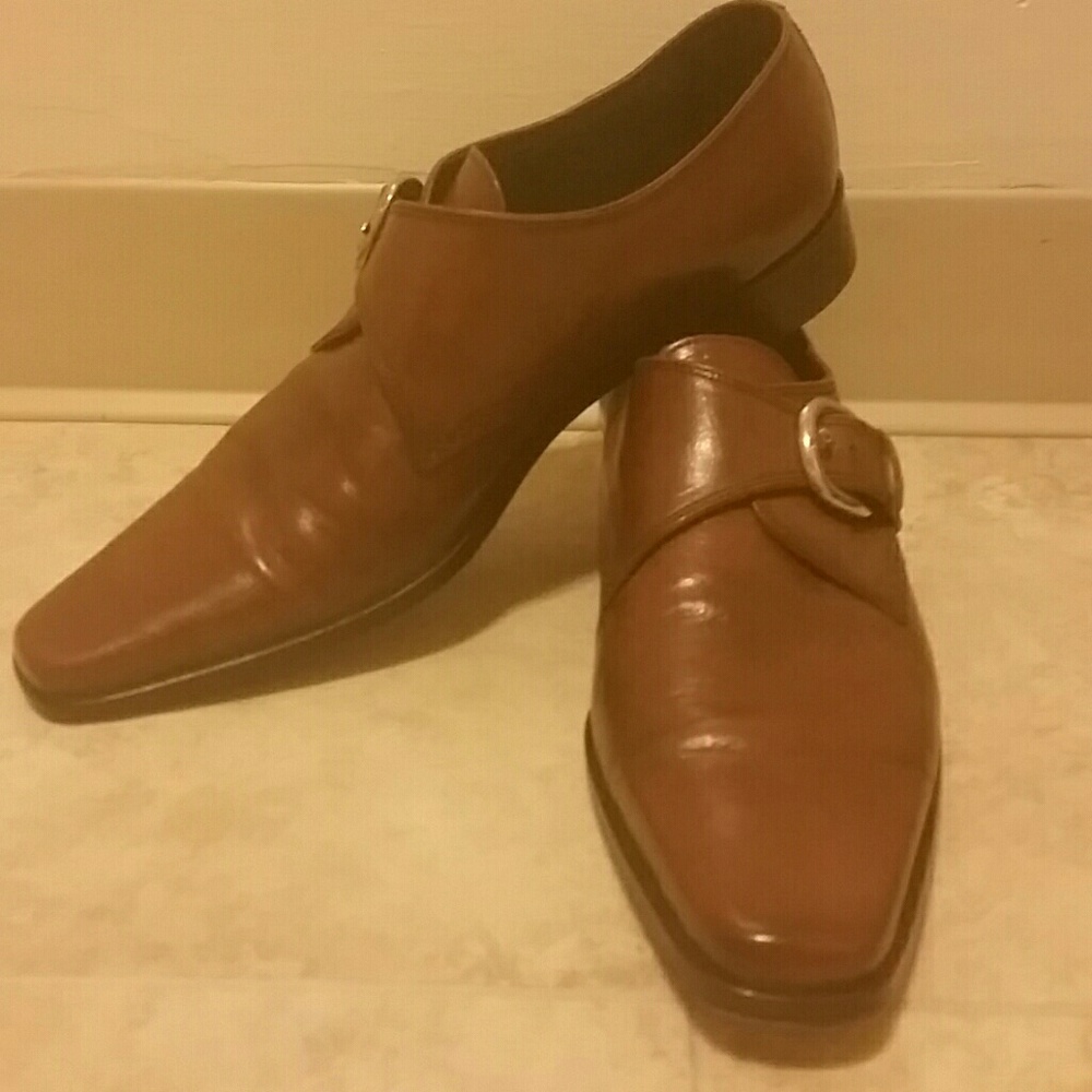 Men's Leather Monk Straps